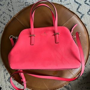 Kate Spade cedar street Maise dome satchel. Color: cabaret pink (coral pink)